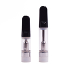 Черные сигареты ручки подсказки 316SS Cbd устранимые Vape 1.2mm 1.6mm