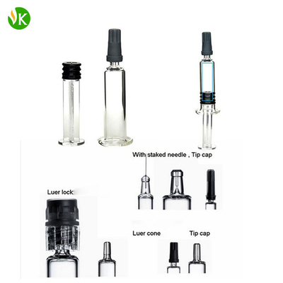 Перепад 8 шприца масла отгона CBD 1ml стеклянный/9/10 для Vape