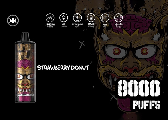 Устранимая ручка Макс Vape энергии слоек KK 8000 с батареей 850mAh перезаряжаемые