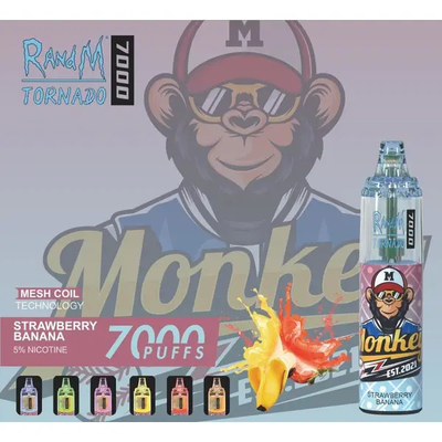 СЛОЙКИ торнадо 7000 соли RANDM никотина 5% 30 видов приправляют устранимую ручку Vape
