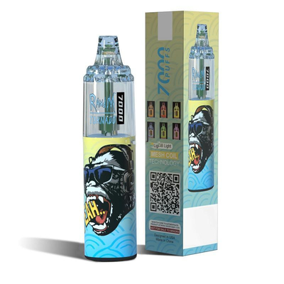 Слойки торнадо 7000 14ML e жидкостные Vapes RandM с катушкой сетки и светом RGB