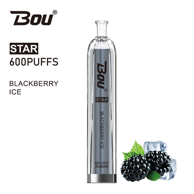 600 звезда Vape BOU никотина слоек 2ml 2% с батареей 500mah