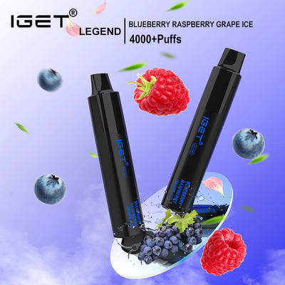 IGET LEGEND 20 ароматов 5% никотина Одноразовая ручка Vape 1350 мАч 4000 затяжек