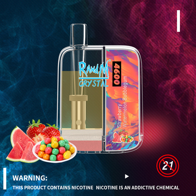 Слоек Vapes RandM стиля высокой моды кристаллические устранимые 4600 с 12 вкусами 10ml