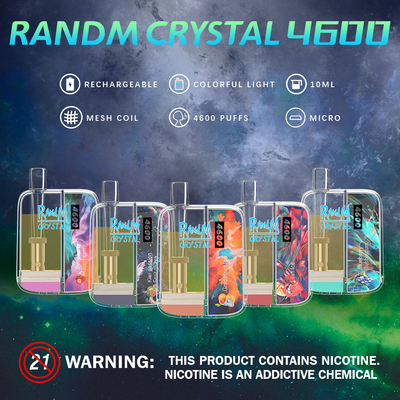 Ручки Vape слоек 10ML RandM Кристл 4600 Nic наградной устранимый солит 12 вкуса