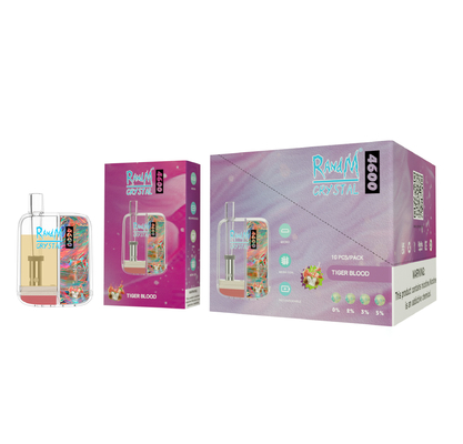 сигарета Yuoto RandM E-жидкости 10Ml устранимая 4600 слоек с высококачественным