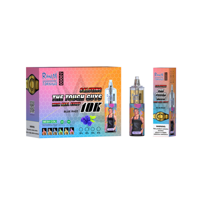 10000 сопит система Vape стручка 20 ML пишет свет Rechargable Vape RGB торнадо RandM устранимый
