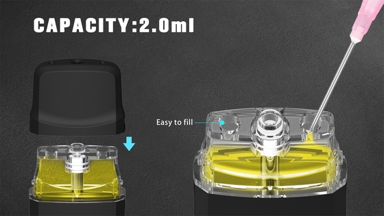 2 стручок ручки 280mAh сопротивления CBD Vape апертуры 1.4ohm ml 4*2.0 mm перезаряжаемые устранимый