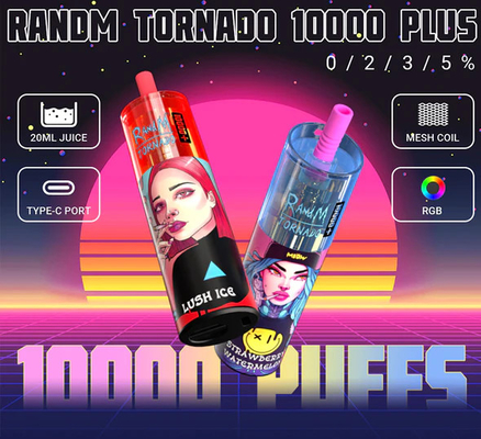 Слойки торнадо 10000 RandM плюс устранимые вкусы стручка 14 прибора сигарет e