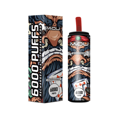 650ml устранимое Vape Miou 6000 слоек в запасе