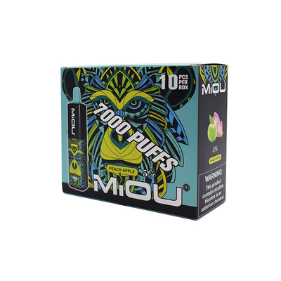 Горячее продавая Miou 7000 сопит E-сигареты Vape никотина 5% портативные устранимые