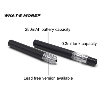 Верхняя заполняя 280mah ручка масла cbd ручки D7 vape cbd батареи 0.3ml мини устранимая пустая