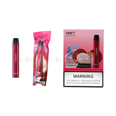 Высококачественная электронная ручка слоек 2.4ml Iget Shion устранимая Vape сигареты 600