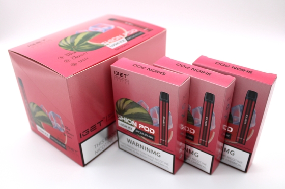 Подлинная ручка Vape батареи слоек 400mAh прибора 600 стручка E-сигарет IGET SHION устранимая