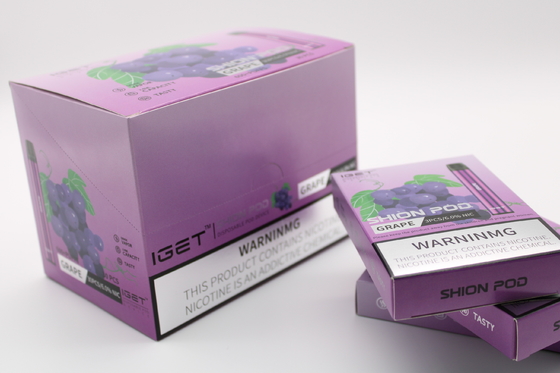 Подлинная ручка Vape батареи слоек 400mAh прибора 600 стручка E-сигарет IGET SHION устранимая