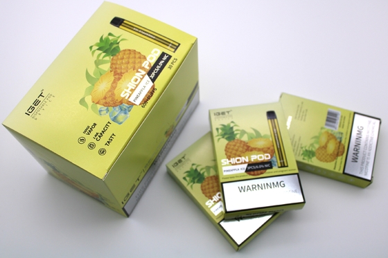 Подлинная ручка Vape батареи слоек 400mAh прибора 600 стручка E-сигарет IGET SHION устранимая