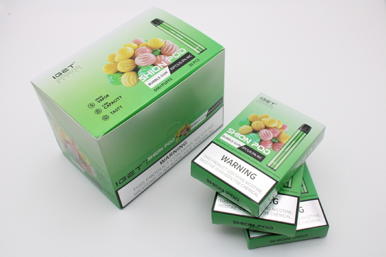 Подлинная ручка Vape батареи слоек 400mAh прибора 600 стручка E-сигарет IGET SHION устранимая
