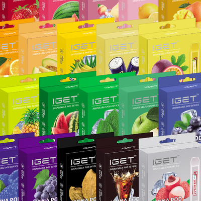 Быстрое грузя IGET JANNA упаковывая оптом ручку vape 100% первоначальную в запасе