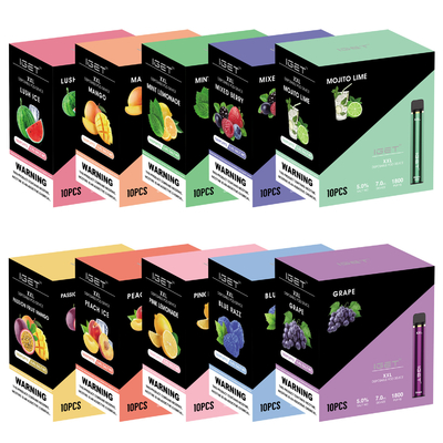 Стручок Vape подлинной слойки Iget 1800 портативный, ручка вапоризатора 7ml XXL куря