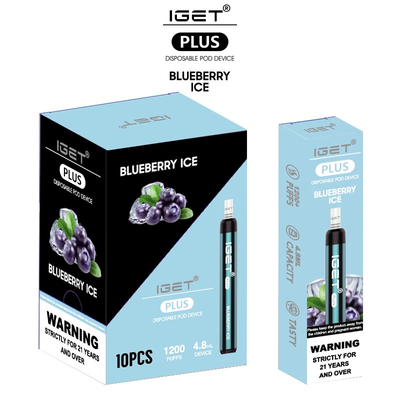 слойки 4.8ml сигареты 1200 650mAh IGET Vape устранимые мини e