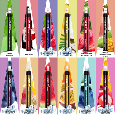 слойки 4.8ml сигареты 1200 650mAh IGET Vape устранимые мини e