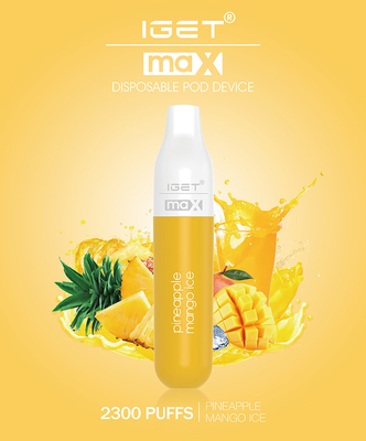 2300 портативная машинка стручка слоек 8.0ml IGET Vape устранимая покрасила