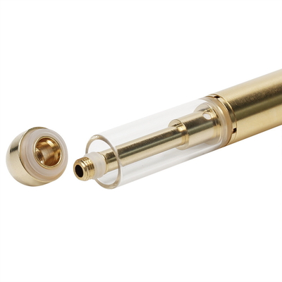 Круглая ручка подсказки D5-A 3.7v керамическая CBD устранимая Vape потека металла пустая