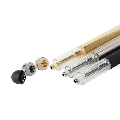 Круглая ручка подсказки D5-A 3.7v керамическая CBD устранимая Vape потека металла пустая
