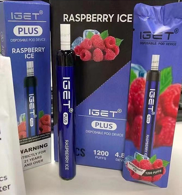 4.8ml 1200 СОПИТ крутые цвета мяты IGET Vape устранимые 13