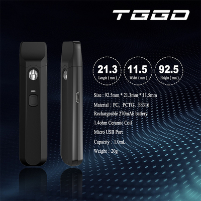 портативная машинка цвета устранимой Vape ручки 280mah 1.0ml P15 CBD изготовленная на заказ