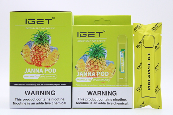 Стручки никотина льда IGET Vape Lychee устранимые 450 слоек