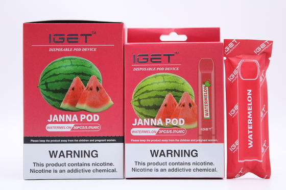 Стручки никотина льда IGET Vape Lychee устранимые 450 слоек
