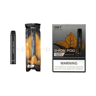Nic 600 слоек e жидкостный солит устранимую ручку IGET SHION все Vape в одной