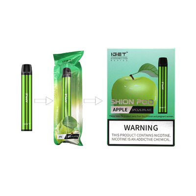 Nic 600 слоек e жидкостный солит устранимую ручку IGET SHION все Vape в одной