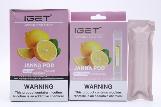 Первоначальная сигарета слоек IGET e ручки 450 IGET JANNA Vape жидкостная электронная