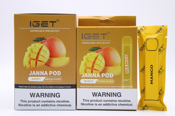 Первоначальная сигарета слоек IGET e ручки 450 IGET JANNA Vape жидкостная электронная