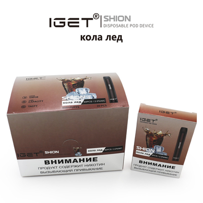 В запасе устранимое IGET Vape IGET SHION 600 сопит сигарета батареи 400 mah