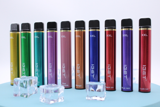 Никотин Vape оптовой батареи сигареты IGET Vape IGET 1800 XXL 900mah устранимый