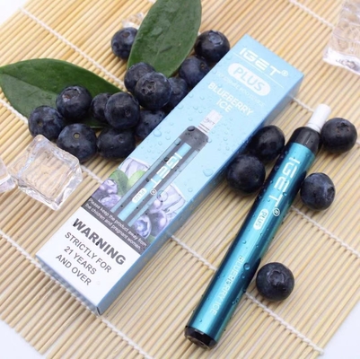 Первоначальное IGET ПЛЮС 1200 вкусов емкости 13 ручки 4.8ml Vape никотина слоек 6% устранимых