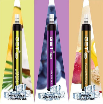 Первоначальное IGET ПЛЮС 1200 вкусов емкости 13 ручки 4.8ml Vape никотина слоек 6% устранимых
