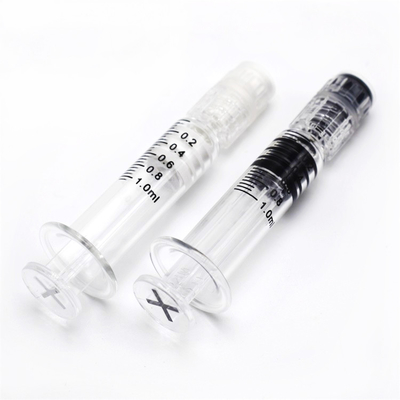 Шприц пустого масла Cbd стеклянный, стеклянный шприц концентрата 1ml