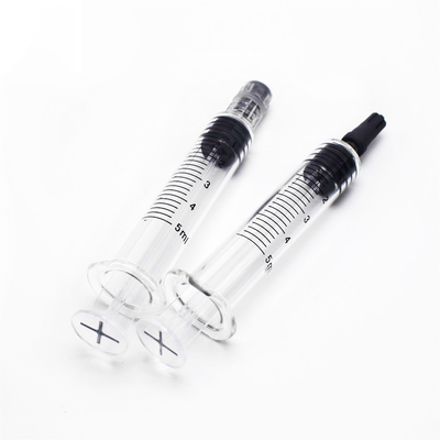 Шприц пустого масла Cbd стеклянный, стеклянный шприц концентрата 1ml