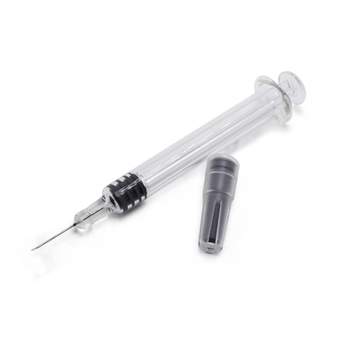 замка Luer шприца масла 0.5ml 1ml впрыска пустого ясного Thc стеклянного устранимого необязательная