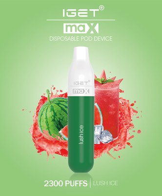 Стручки батареи 8ml прибора 1100mAh сигарет подлинной ручки IGET МАКС Vape электронные