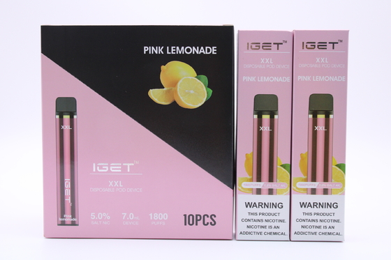 Первоначальное Iget XXL 1800 сопит устранимые сигареты стручка батарея 2.4ml прибора 950mAh Prefilled ручка Vape патрона