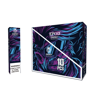Виды энергии 12 EPOD красят устранимые слойки 12ML ручки 5000 Vape перезаряжаемые