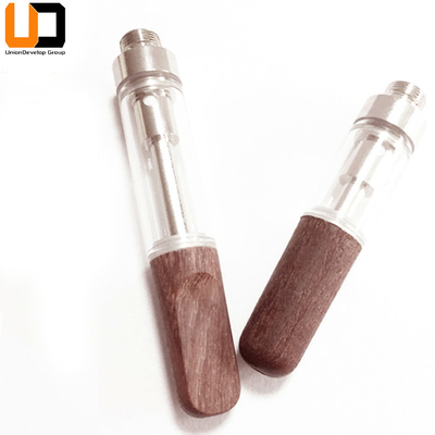 Стекло подсказок керамической системы стручка патрона катушки 0.5ml 1ml CBD Vape деревянное