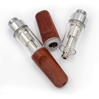 Стекло подсказок керамической системы стручка патрона катушки 0.5ml 1ml CBD Vape деревянное