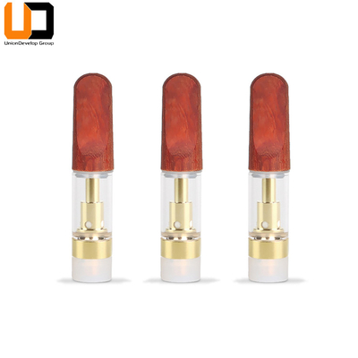 Стекло подсказок керамической системы стручка патрона катушки 0.5ml 1ml CBD Vape деревянное