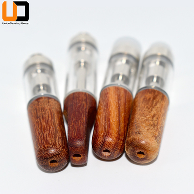 Стекло подсказок керамической системы стручка патрона катушки 0.5ml 1ml CBD Vape деревянное